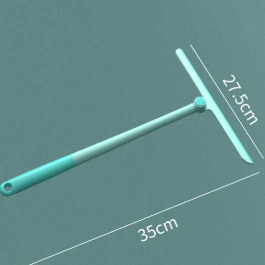 Turquoise Handheld Glass Cleaning Squeegee