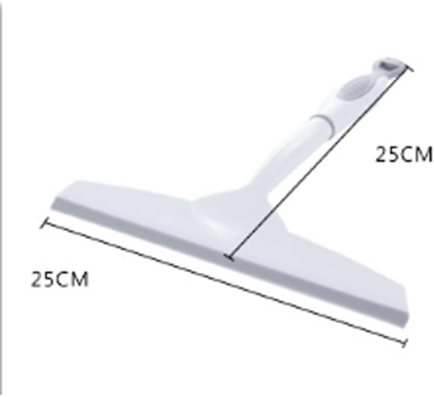 White Glass Squeegee with Hanging-Hole Handle