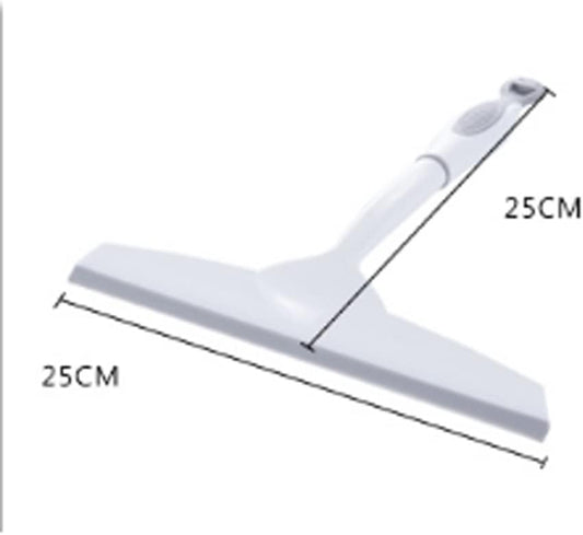 White Glass Squeegee with Hanging-Hole Handle