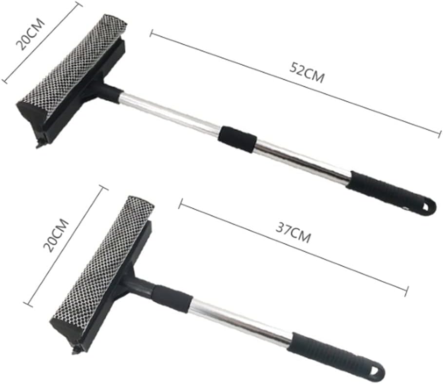 Extendable Window Cleaning Brush and Squeegee