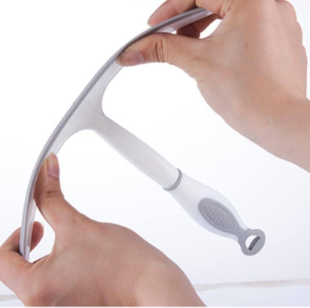 White Glass Squeegee with Hanging-Hole Handle