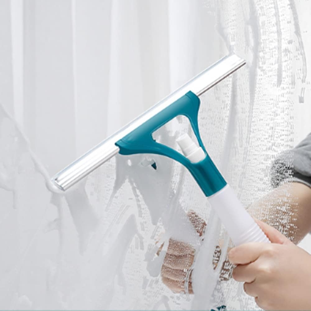 Double-Sided Window Cleaning Brush and Squeegee