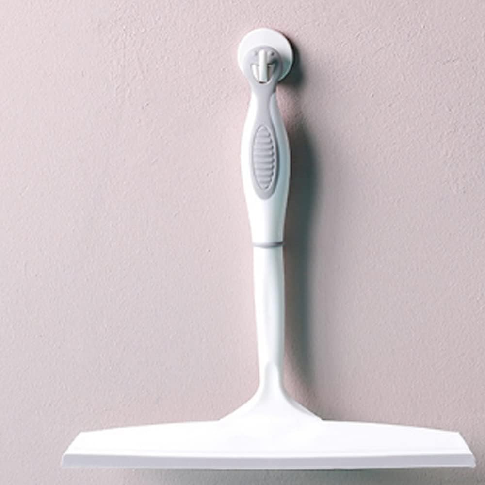 White Handheld Window and Glass Squeegee