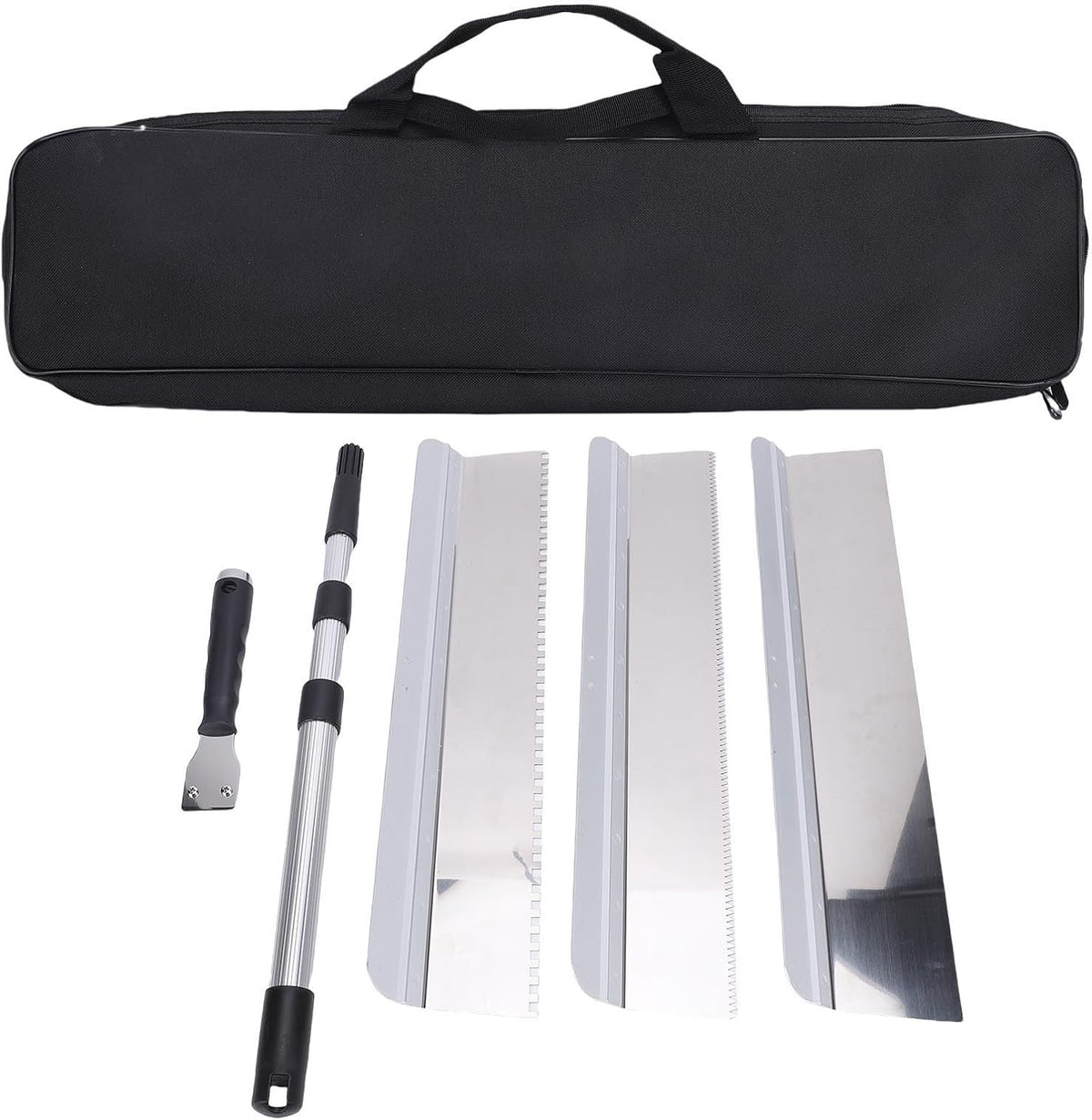 Floor-Leveling Squeegee with Telescopic Handle
